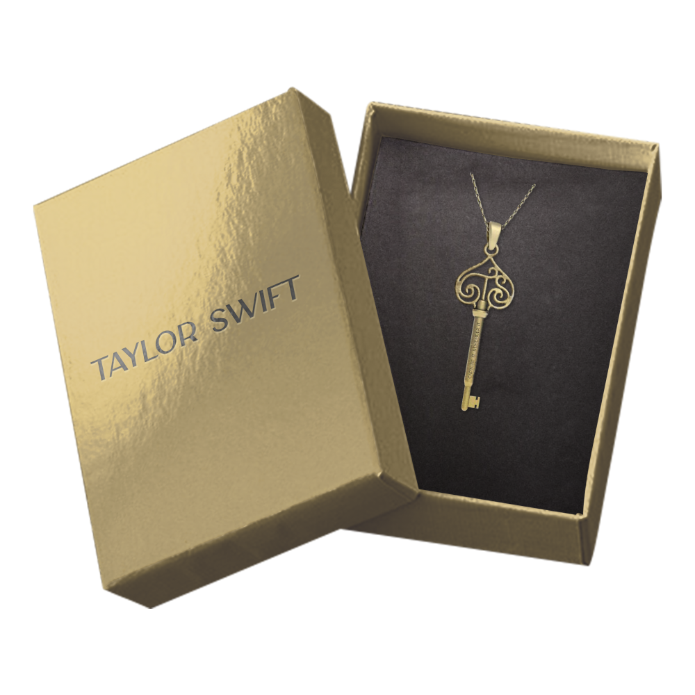 TAYLOR SWIFT 'CAPTURE IT, REMEMBER IT' FEARLESS ERA VAULT KEY NECKLACE